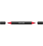 Twinmarker Sketcher brush+chisel R 095 kirschrot