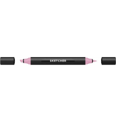 Twinmarker Sketcher brush+chisel PL180 hortensie