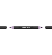 Twinmarker Sketcher brush+chisel PL195 lavendel mittel