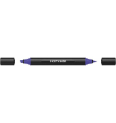 Twinmarker Sketcher brush+chisel V 225 blaubeere