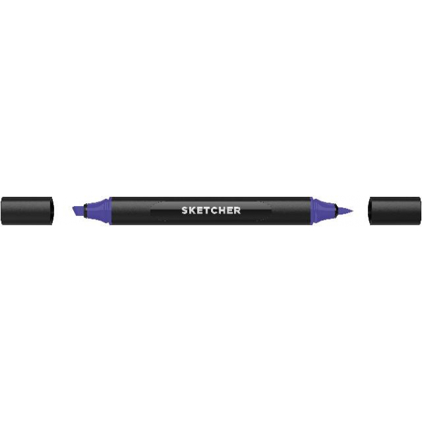 4250397649764 - Twinmarker Sketcher brush+chisel V 225 blaubeere 4250397649764 Molotow 4250397649764 - Twinmarker Sketcher brush+chisel V 225 blaubeere 4250397649764 Molotow