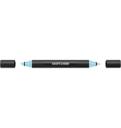 Twinmarker Sketcher brush+chisel B 230 kristallblau