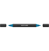 Twinmarker Sketcher brush+chisel B 245 brilliantblau