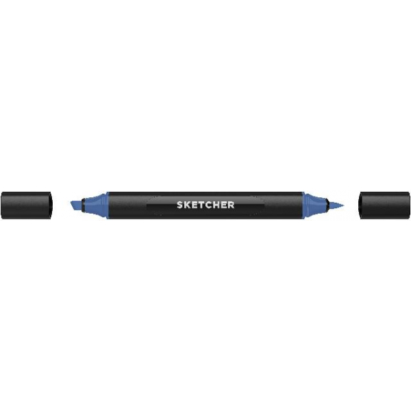 4250397649818 - Twinmarker Sketcher brush+chisel B 250 saphirblau 4250397649818 Molotow 4250397649818 - Twinmarker Sketcher brush+chisel B 250 saphirblau 4250397649818 Molotow