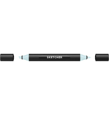 Twinmarker Sketcher brush+chisel B 255 himmelblau hell