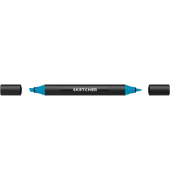 Twinmarker Sketcher brush+chisel B 265 himmelblau