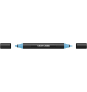 Twinmarker Sketcher brush+chisel B 280 jeansblau mittel