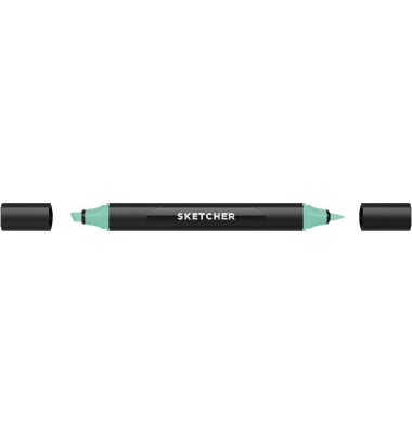 Twinmarker Sketcher brush+chisel GB305 lagunenblau hell