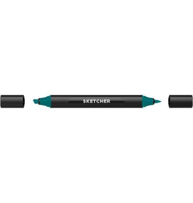 Twinmarker Sketcher brush+chisel GB310 lagunenblau