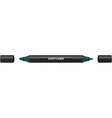 Twinmarker Sketcher brush+chisel GB315 lagunenblau dunkel