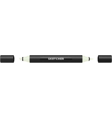 Twinmarker Sketcher brush+chisel T 320 menthol hell