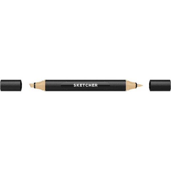 4250397650203 - Twinmarker Sketcher brush+chisel BE445 milchkaffee mittel 4250397650203 Molotow 4250397650203 - Twinmarker Sketcher brush+chisel BE445 milchkaffee mittel 4250397650203 Molotow