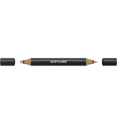 Twinmarker Sketcher brush+chisel BE455 karamell