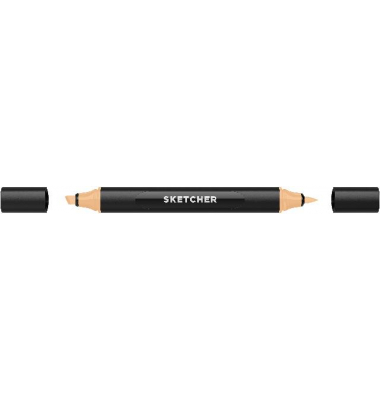Twinmarker Sketcher brush+chisel BR470 sand bronze