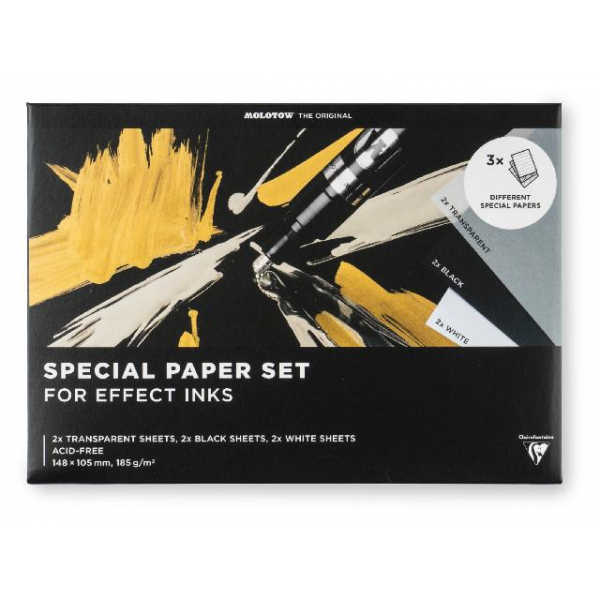 4250397664491 - Special Paper Umschlag Set A6 6 Blatt für Effekttinten Effekttinten-Papier 4250397664491 Molotow 4250397664491 - Special Paper Umschlag Set A6 6 Blatt für Effekttinten Effekttinten-Papier 4250397664491 Molotow