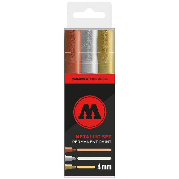 4250397665726 - 220PP- Marker Set 3St metallic 4250397665726 Molotow 4250397665726 - 220PP- Marker Set 3St metallic 4250397665726 Molotow