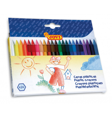 Farbstifte-Set Plasticolor, 924, farbig sortiert, sechskant, Packung