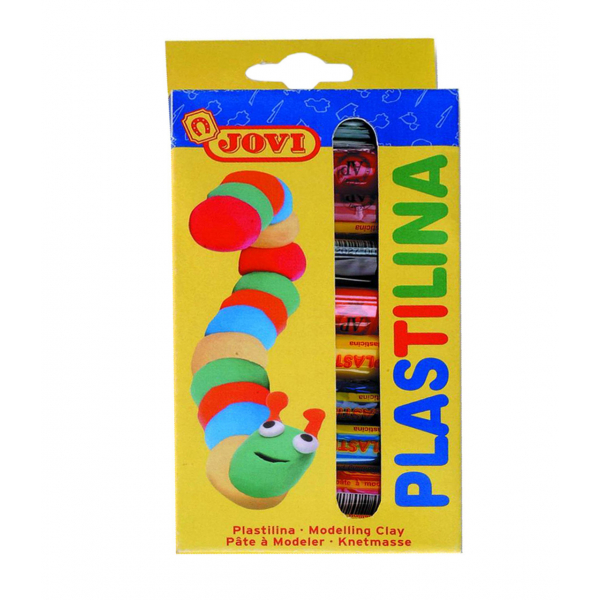8412027001021 - PLASTILINA Knetmasse 10er Schachtel farbig sortiert Kinderknete 8412027001021 Jovi