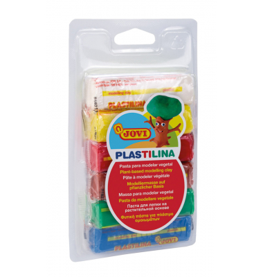PLASTILINA Knetmasse 6er Blister, farbig sortiert