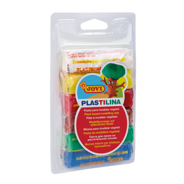 8412027002011 - PLASTILINA Knetmasse 6er Blister farbig sortiert 8412027002011 Jovi