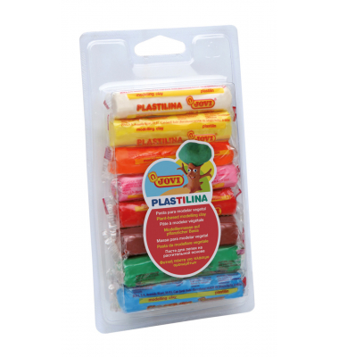 PLASTILINA Knetmasse 8er Blister, farbig sortiert