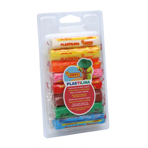 8412027002158 - PLASTILINA Knetmasse 8er Blister farbig sortiert 8412027002158 Jovi