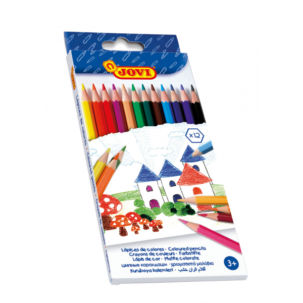 8412027002264 - Farbstifte 12er Schachtel farbig sortiert 8412027002264 Jovi