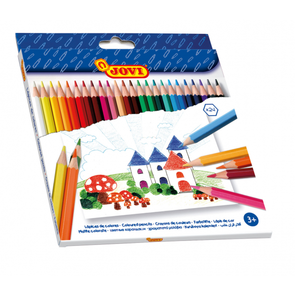 8412027002271 - Farbstifte 24er Schachtel farbig sortiert 8412027002271 Jovi
