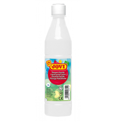 Flüssige Plakatfarbe 500ml Flasche, weiß