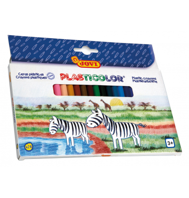 Farbstifte-Set Plasticolor, 926, farbig sortiert, rund, Packung