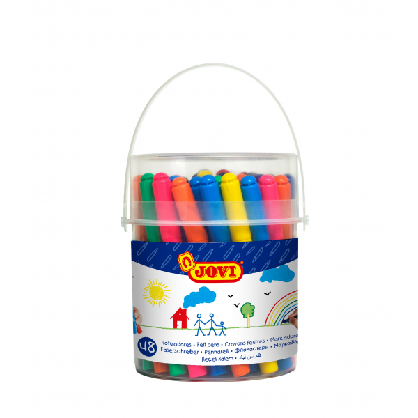 8412027007412 - Faserschreiber maxi Dose mit 48 Stück farbig sortiert 8412027007412 Jovi