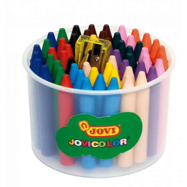Jovi Wachsmalstifte Wax Crayons Jumbo, 980/60, farbig sortiert, Dreikantform, 1,2x7,5cm (ØxL) 8412027008327 Jovi