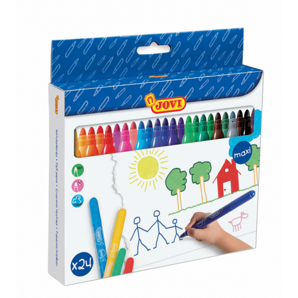 8412027008358 - Faserschreiber maxi 24er Schachtel farbig sortiert 8412027008358 Jovi