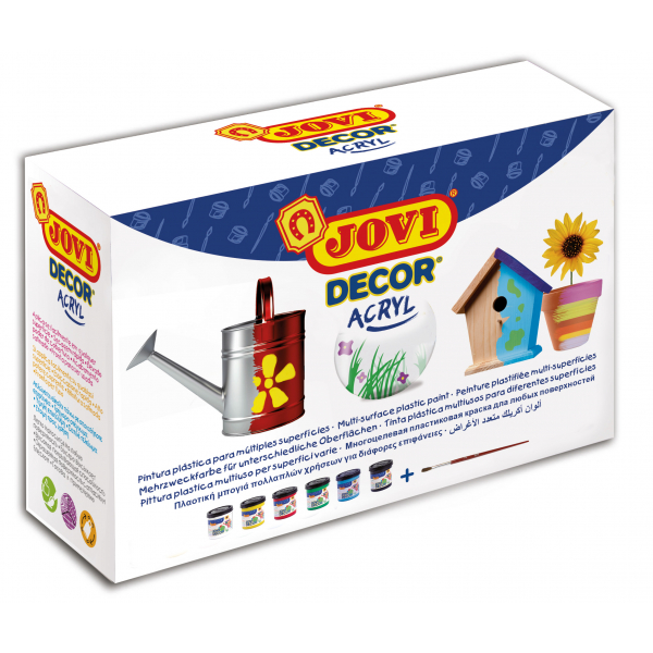 8412027008761 - DECOR ACRYL Mehrzweckfarben 6er Schachtel farbig sortiert Acrylmalfarbe 8412027008761 Jovi