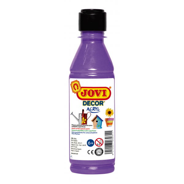 8412027024464 - DECOR ACRYL Mehrzweckfarben 250 ml Flasche violett Acrylmalfarbe 8412027024464 Jovi