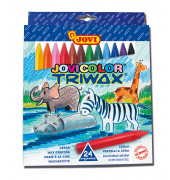 Wachsmalstifte Jumbo Easy Grip, 973/24, farbig sortiert, Dreikantform, 1,2x8,2cm (&Oslash;xL)