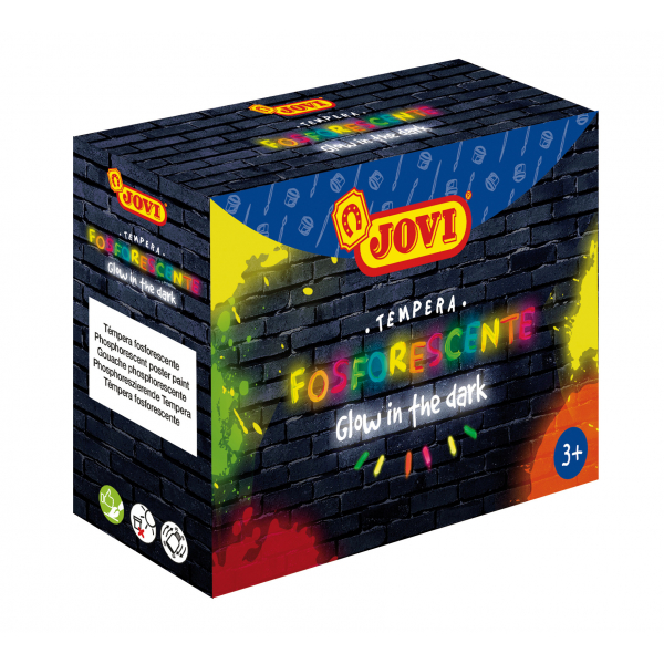 8412027025348 - FOSFORESCENTE TEMPERA 4er Schachtel Neon Farben 55ml 8412027025348 Jovi
