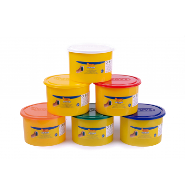 Soft Dough BLANDIVER Knetmasse 6er Kasten, 460g Dosen, sortiert Knetmasse Soft Dough BLANDIVER Knetmasse 6er Kasten, 460g Dosen, sortiert Knetmasse