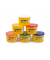 Soft Dough BLANDIVER Knetmasse 6er Kasten, 460g Dosen, sortiert Knetmasse