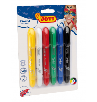 Twist FACE PAINT 6er Blister, farbig sortiert