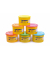 Soft Dough BLANDIVER Knetmasse 6er Kasten, 460g Dosen, Neon Farben Knetmasse