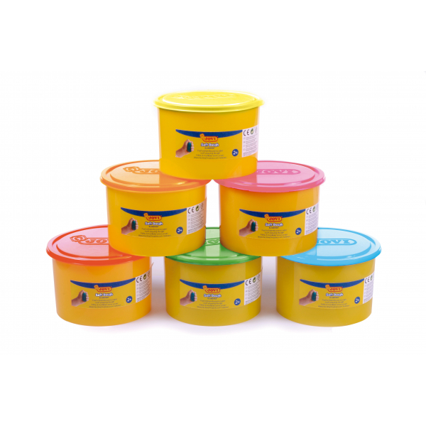 8412027030663 - Soft Dough BLANDIVER Knetmasse 6er Kasten 460g Dosen Neon Farben Knetmasse 8412027030663 Jovi