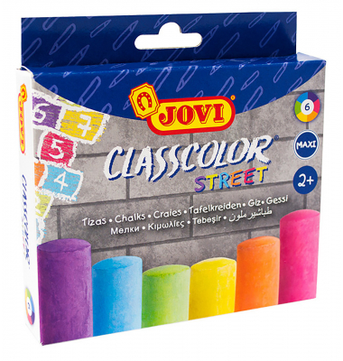 Tafelkreide Street Chalks, 1030, rund, 20x12,7mm (&Oslash;xL)