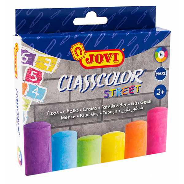 8412027030816 - Tafelkreiden CLASSCOLOR STREET 6er Schachtel farbig sortiert 8412027030816 Jovi