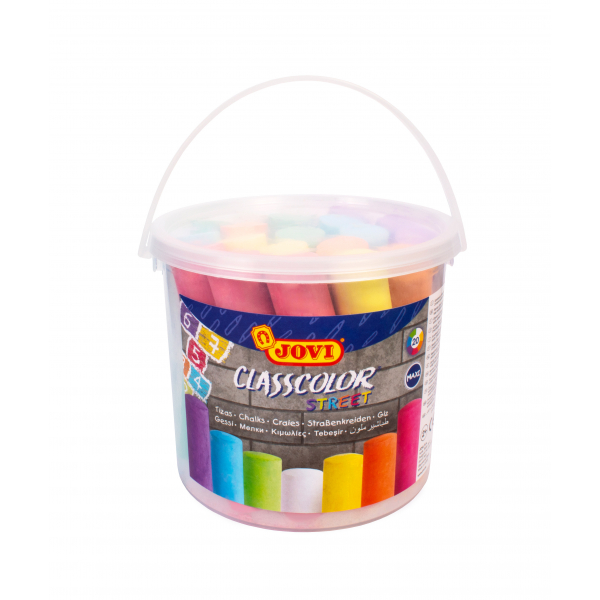 8412027030823 - Straßenkreiden CLASSCOLOR STREET Eimer mit 20 Stück farbig sortiert 8412027030823 Jovi