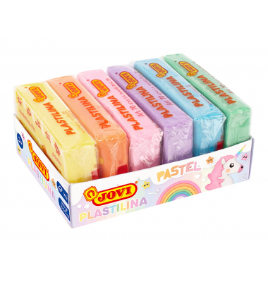 PLASTILINA PASTEL Knetmasse 6er Schachtel, je 50g, sortiert Knetmasse