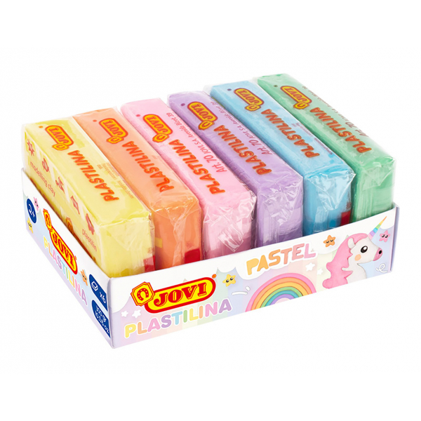 8412027031578 - PLASTILINA PASTEL Knetmasse 6er Schachtel je 50g sortiert Knetmasse 8412027031578 Jovi