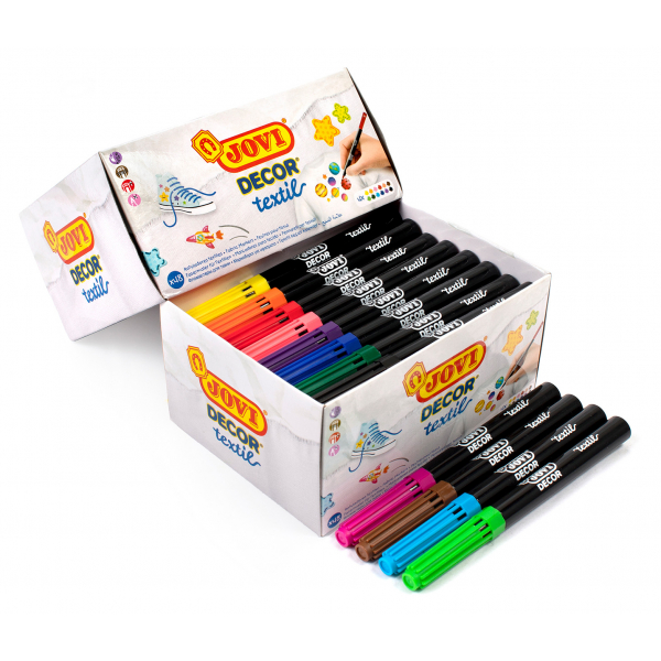 8412027031660 - DECOR Textilmarker 48er Schachtel farbig sortiert 8412027031660 Jovi
