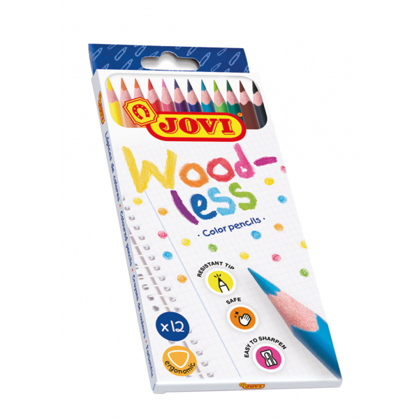 8412027031851 - Wood-less Farbstifte ergonomic 12er Schachtel farbig sortiert 8412027031851 Jovi