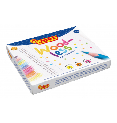 Farbstifte-Set Wood-less, 734/288, farbig sortiert, dreikant, ergonomisch, Packung